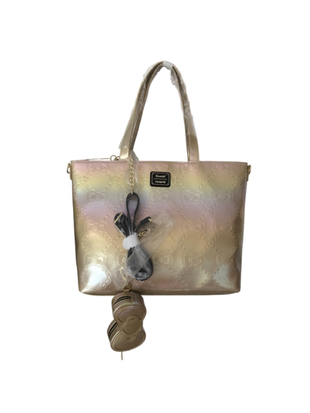 NWT Loungefly Sanrio Hello Kitty 50th Anniversary Gold Tote Bag Y2K Coquette